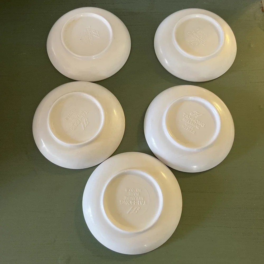 Tai-Hong‎ Melamine Ware  Sushi Dipping/Soy Sauce Condiment Bowl Set of 5